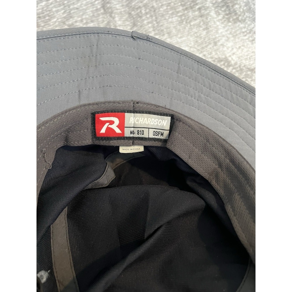 Richardson 810 Bucket Hat Black LC Logo Adjustable Outdoor Sun Hat Packable(073) - Picture 5 of 5